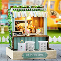 DIY Miniature Dessert Time Shop With LED Lights