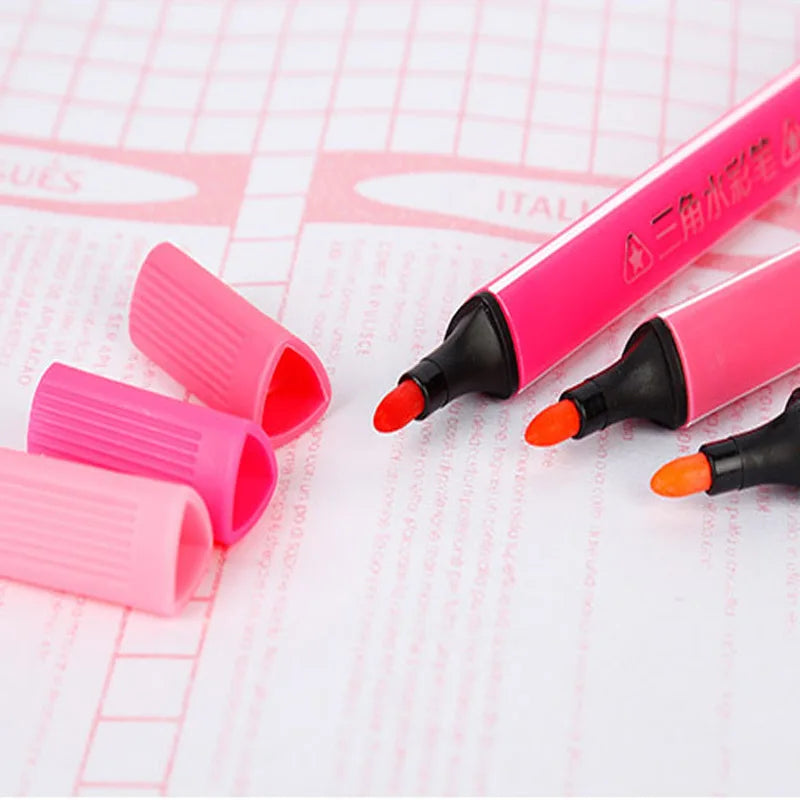 Washable Triangle Stick Watercolour Markers - 18Pcs