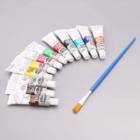 12Pcs Oil Color Paint Set With Artist Brush