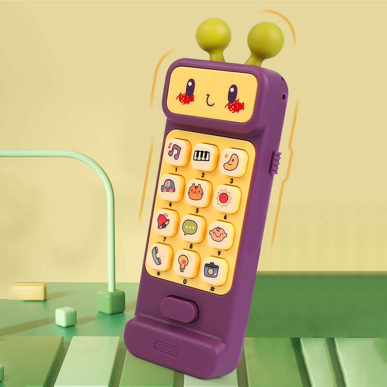 Robot Shaped Kids Musical Puzzle Mobile Phone