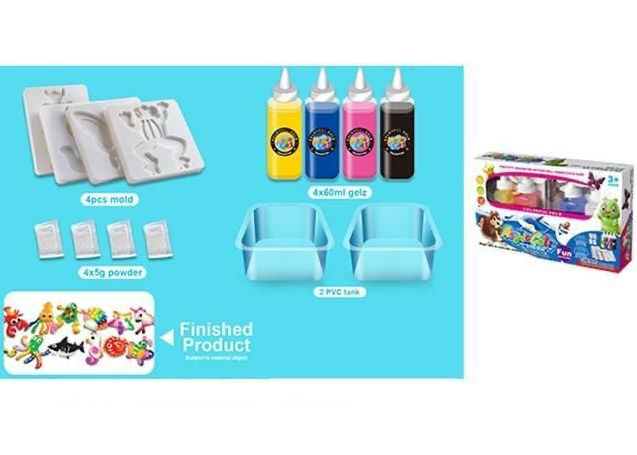 DIY Magic Gel Water Animal Molds