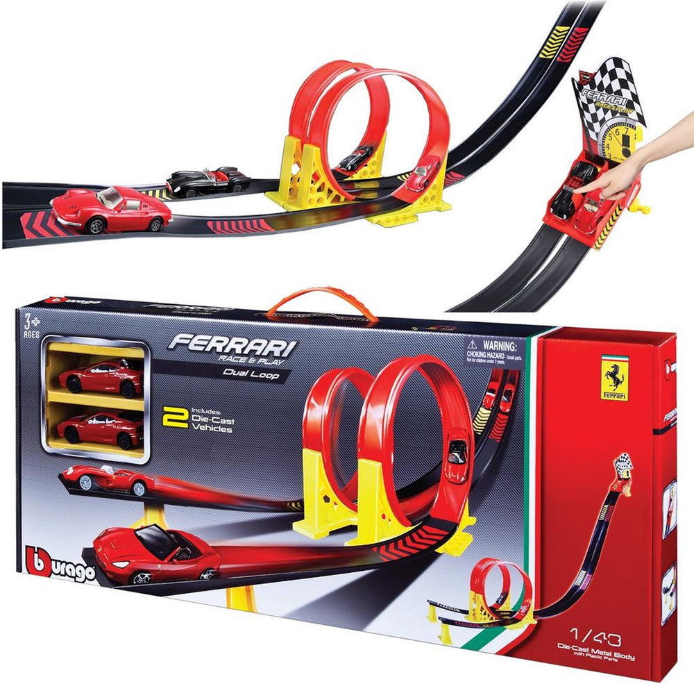 Bburago Ferrari 1/43 Race & Play Dual Loop Set