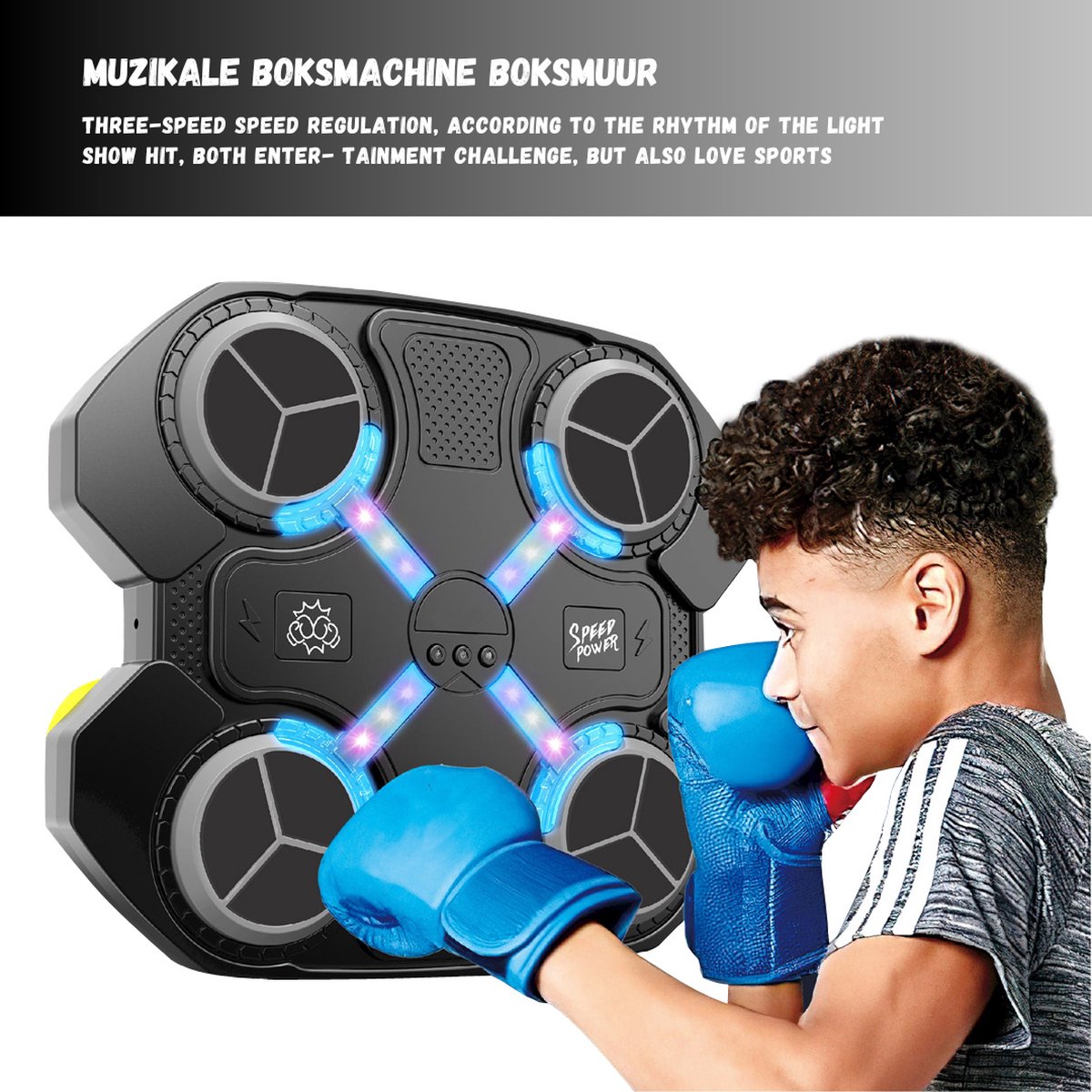 USB Powered Musical Boxing Target With Lights