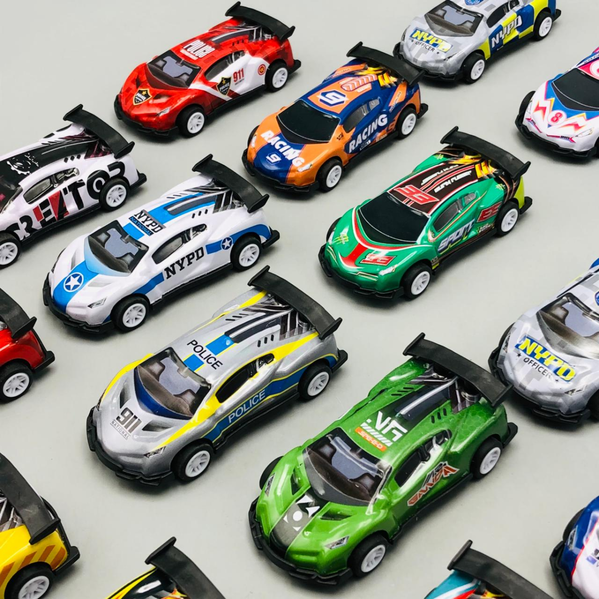 24Pcs Mini Inertial Cars With Launcher