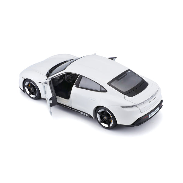 Bburago 1:24 Diecast Porsche Taycan Turbo S - White
