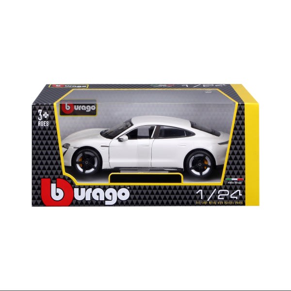 Bburago 1:24 Diecast Porsche Taycan Turbo S - White