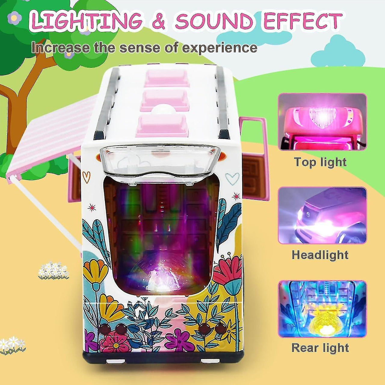 RC Lighting Truck With Mini Camping Furniture