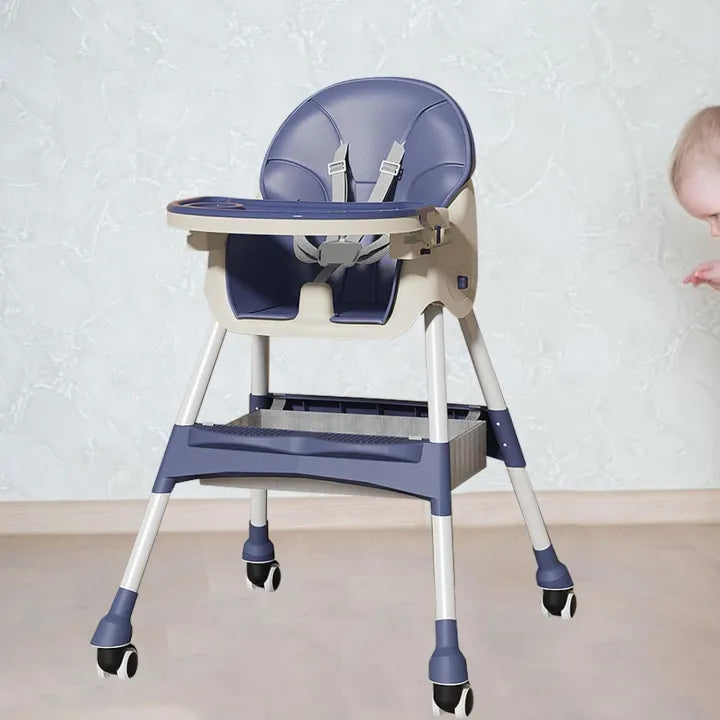 Portable Baby High Dining Chair - Blue