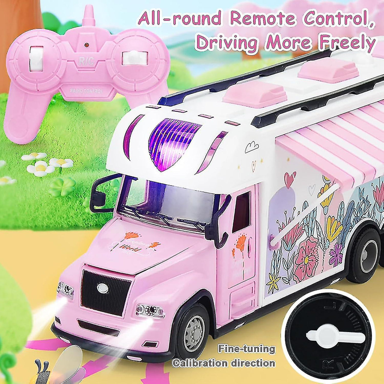 RC Lighting Truck With Mini Camping Furniture