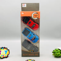 3Pcs Diecast Mini Pullback Pickup Models