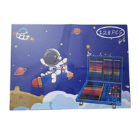128Pcs Premium Space Kids Painting Kit Briefcase