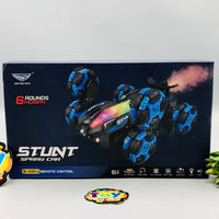 2.4GHz Remote & Watch Control 8 Wheels Stunt Spray Car