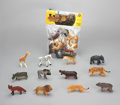 12Pcs Kids Premium Animal World Toys