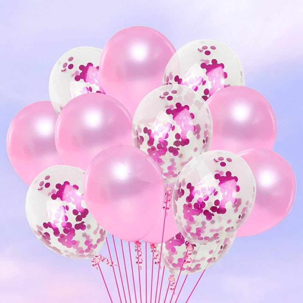 12Pcs Premium Party Balloon With Ribbon