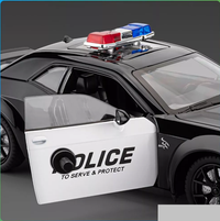 1:24 Diecast Police Dodge Challenger Model Car