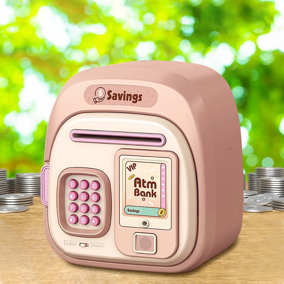 Electronic Fingerprinted Money Saving ATM Machine