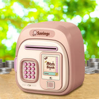 Electronic Fingerprinted Money Saving ATM Machine