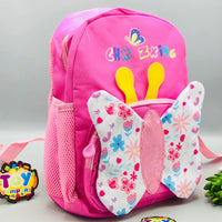 12* Inches Butterfly Themed Kids School Bag