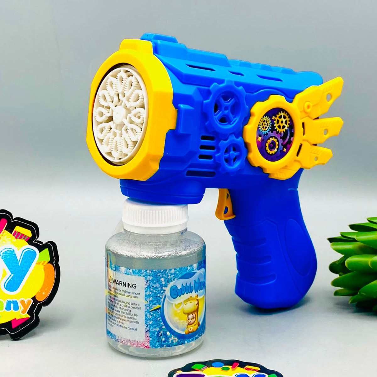 12 Holes Battery Operated Colorful Bubble Gun