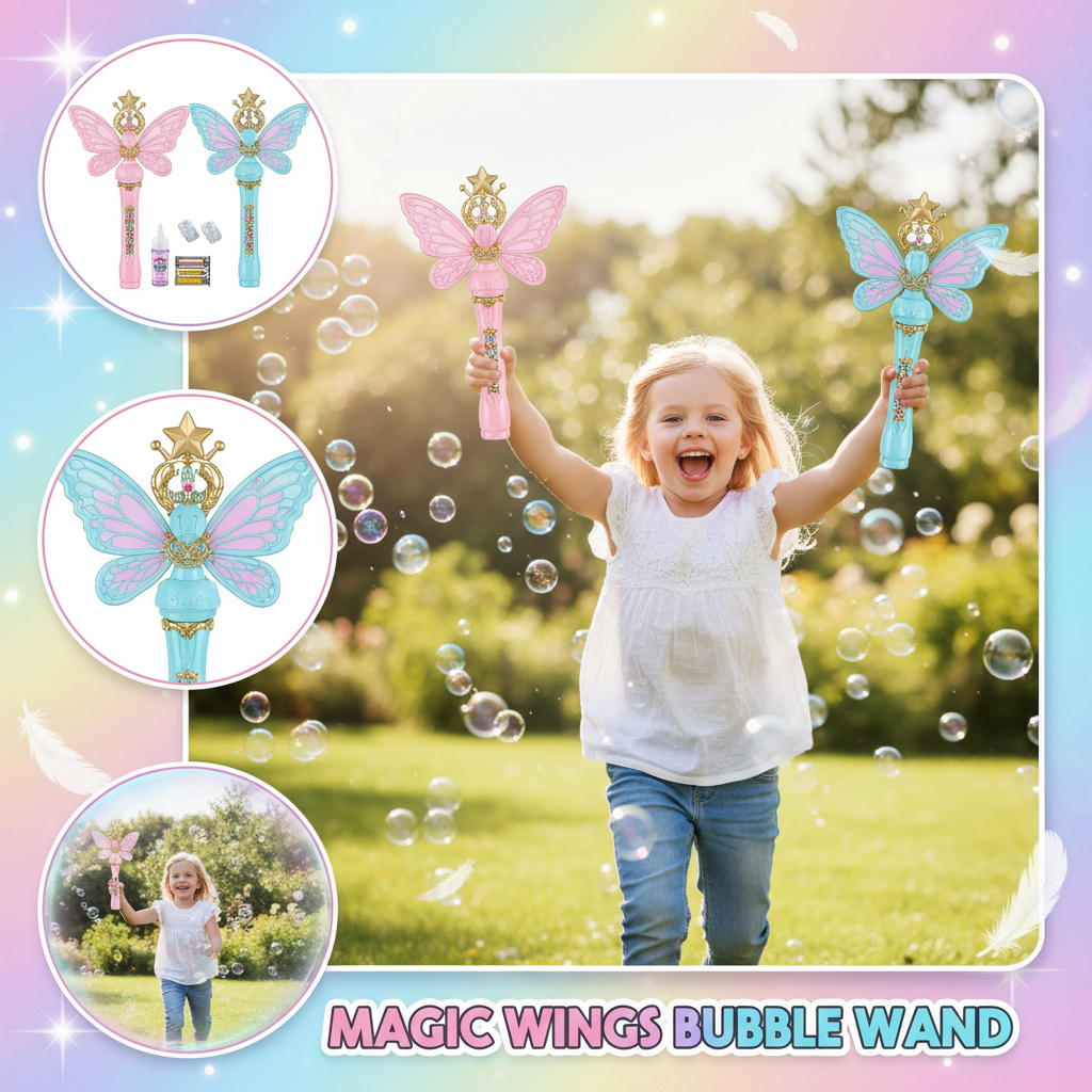 12 Holes Rechargeable Magic Bubble Stick