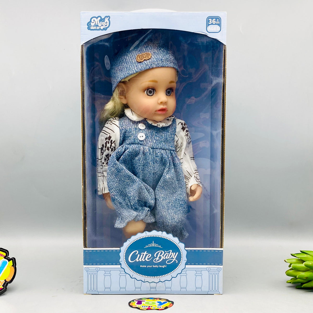 12* Inches Premium Denim Pinafore Baby Doll