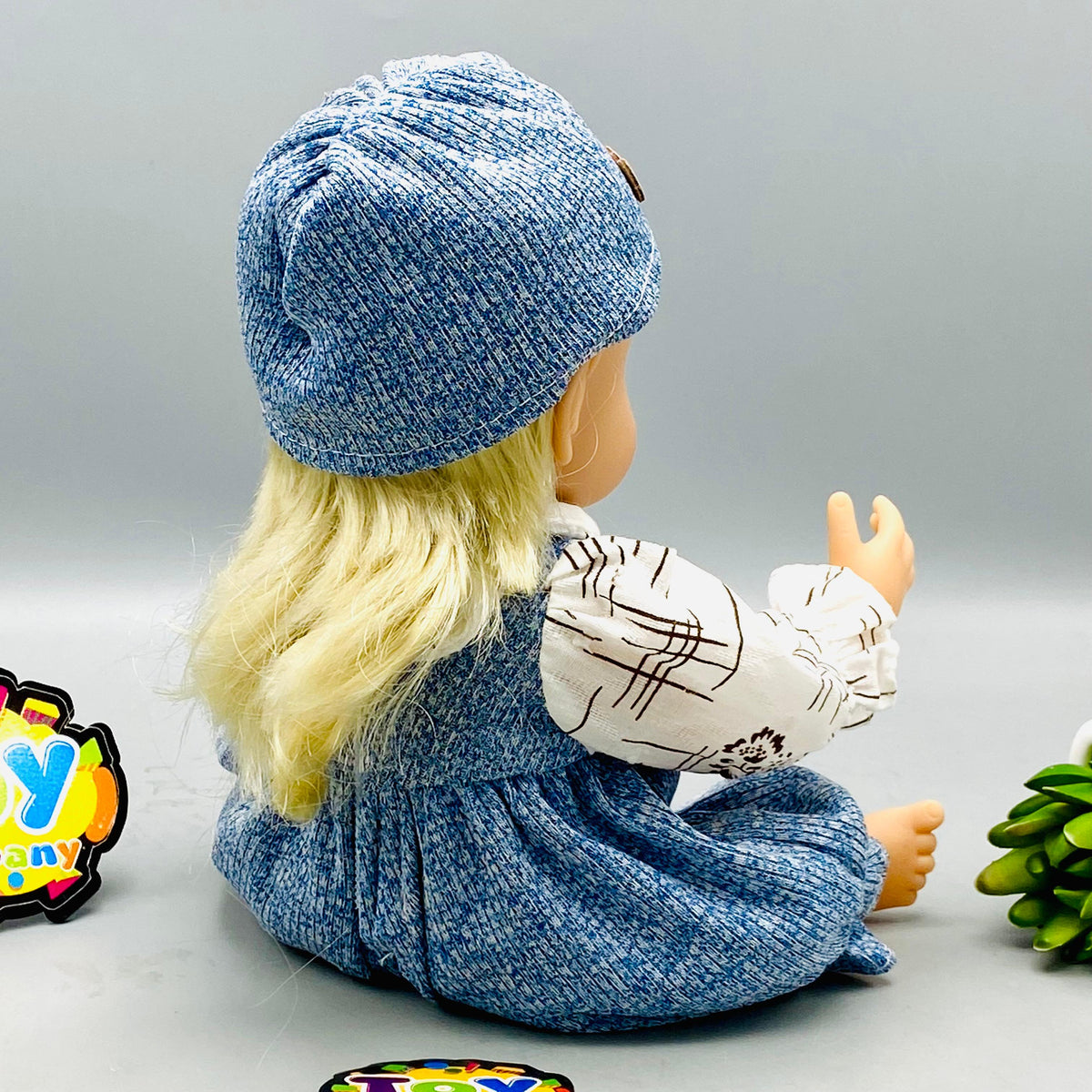 12* Inches Premium Denim Pinafore Baby Doll