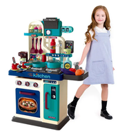 53Pcs Chef Kitchen Play Set With Light & Sound