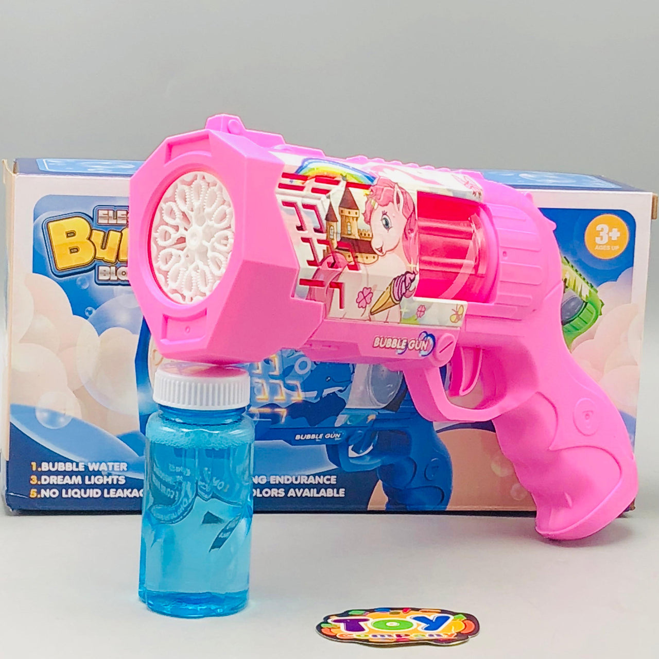 12 Holes Electric Unicorn Colorful Bubble Blaster Gun
