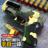 Thumbnail for Manual Toy Gun Glock With 18Pcs Foam Darts Bullets