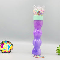 1Pc Bear Shape Snowflake Crystal Slime Mud Bottle