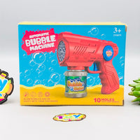 10 Holes Automatic Colorful Bubble Machine