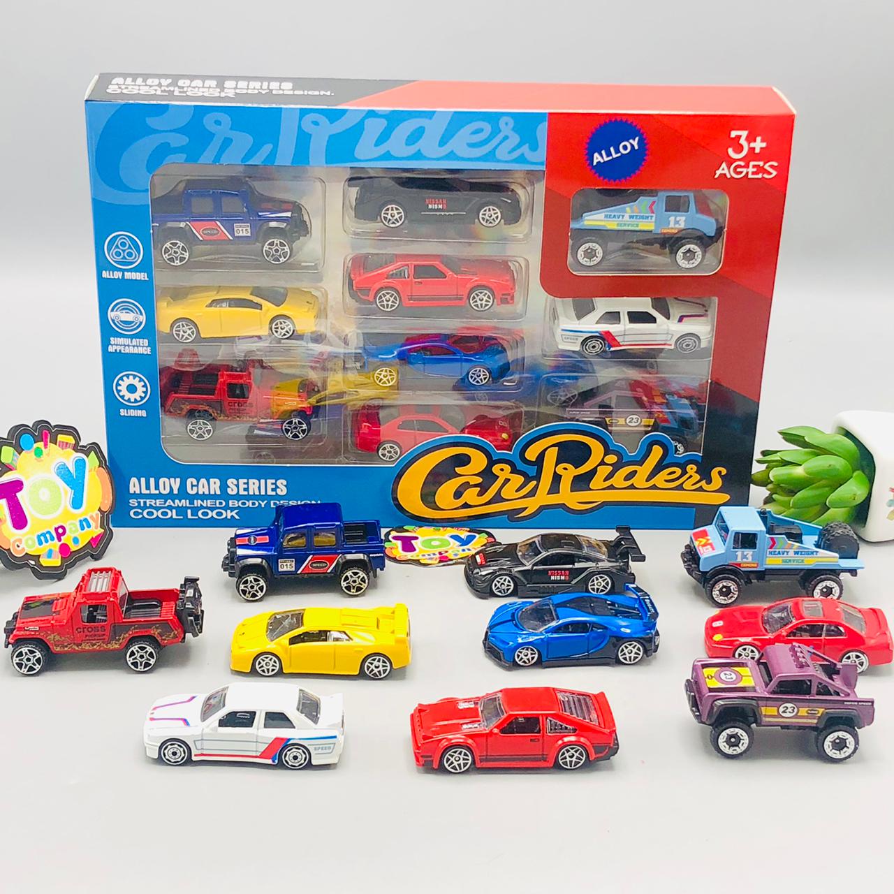 10Pcs Mini Diecast Inertial Sports Cars Set