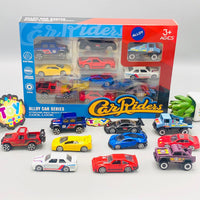 10Pcs Mini Diecast Inertial Sports Cars Set