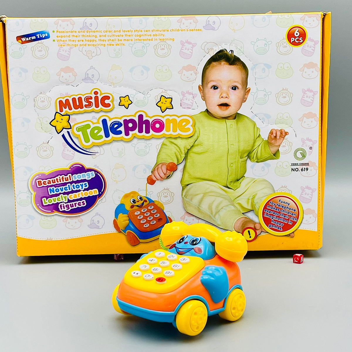 2 in 1 Musical Telephone Car