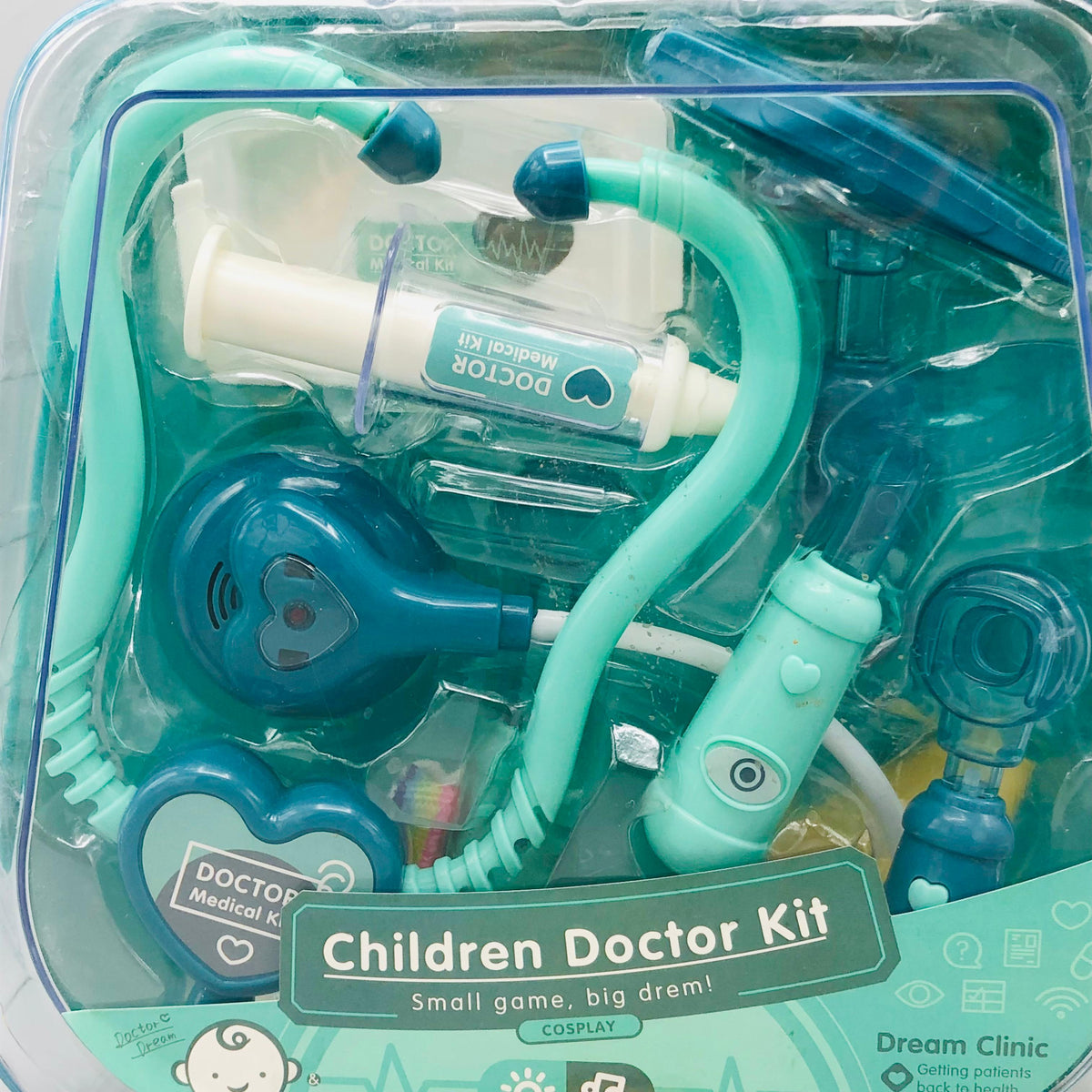 13Pcs Kids Pretend Play Doctor Kit With Acrylic Box - Minor Fault