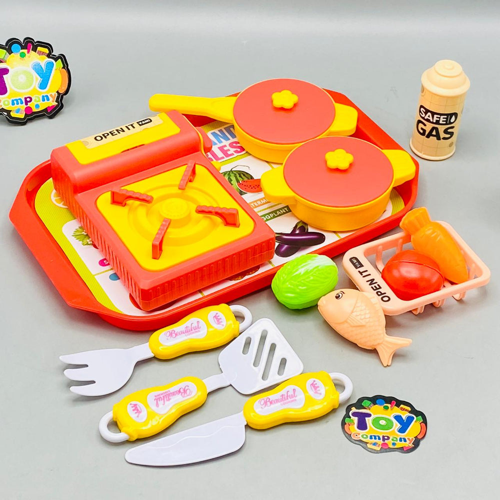 13Pcs Pretend Play Kids Food Cutting Set