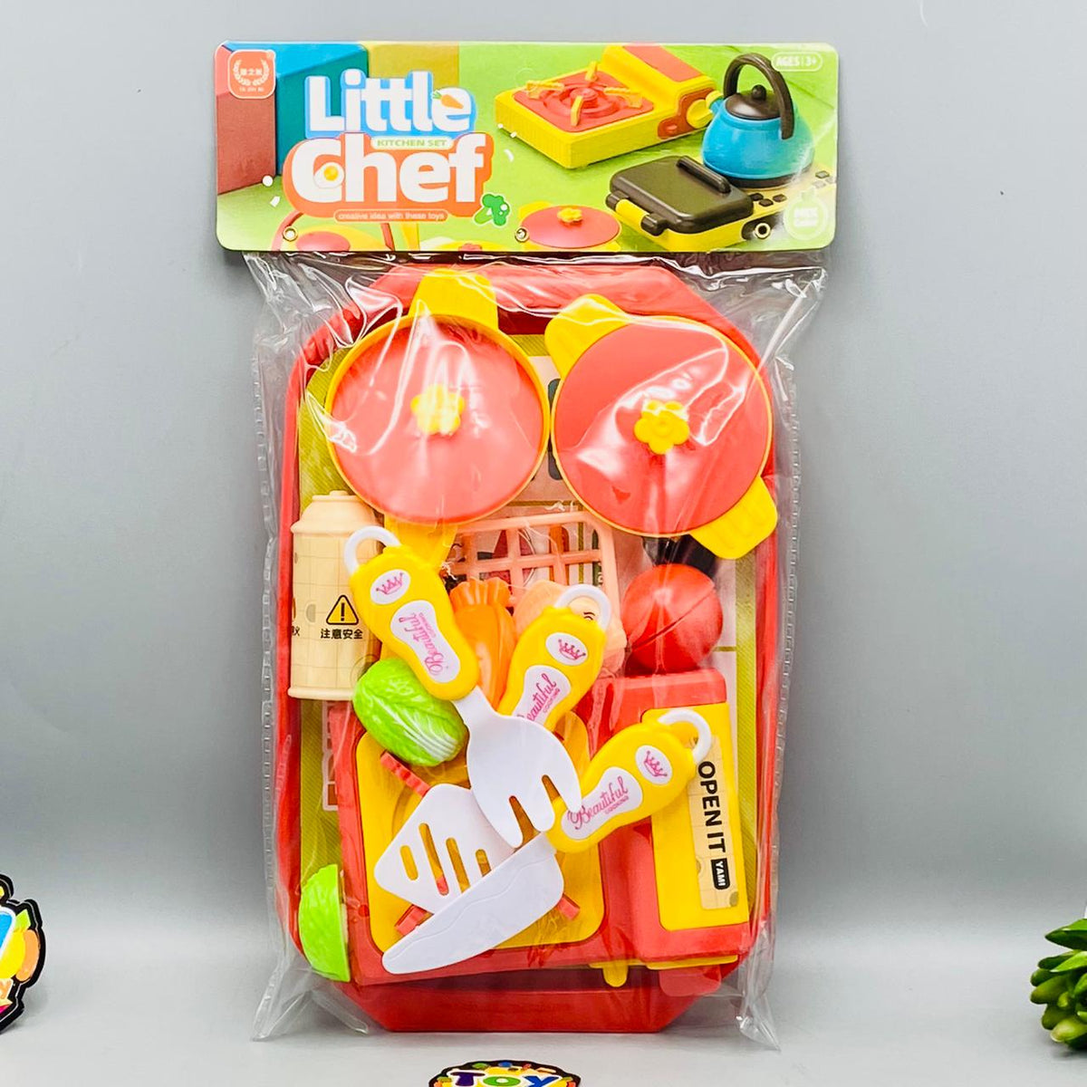 13Pcs Pretend Play Kids Food Cutting Set