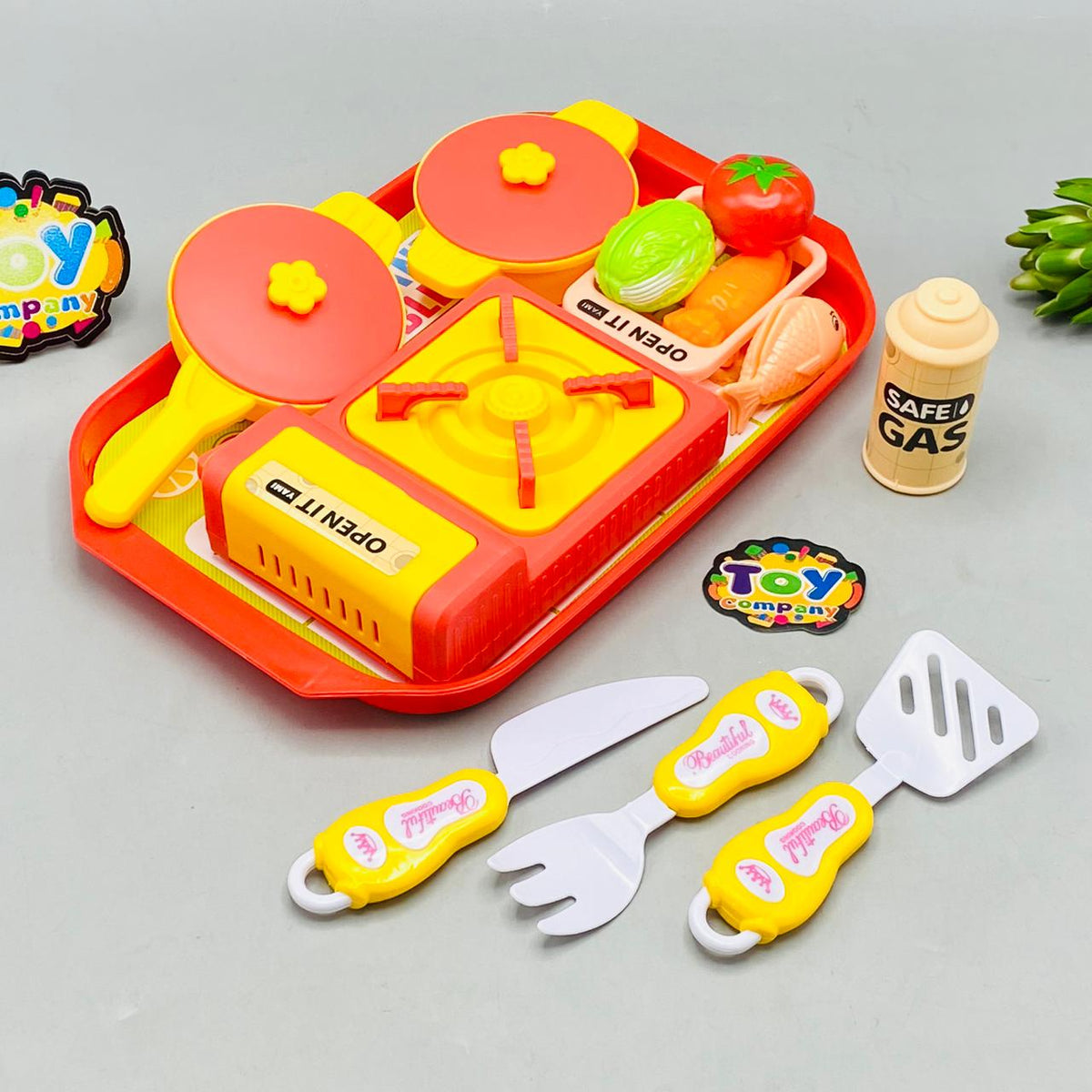 13Pcs Pretend Play Kids Food Cutting Set
