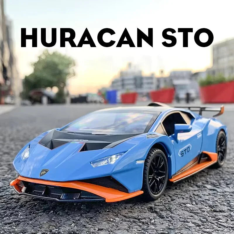 1:24 Diecast Lamborghini Huracan STO Model With Acrylic Box