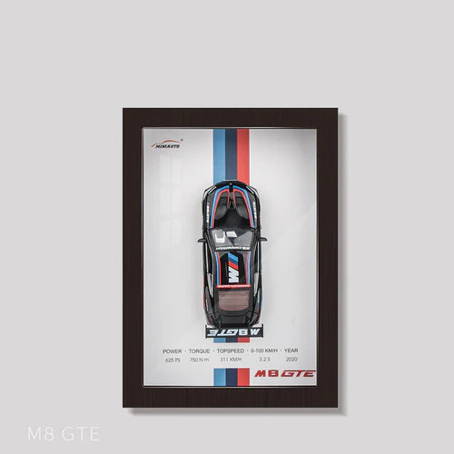 1:32 Diecast BMW M8 GTE Model 3D Photo Frame