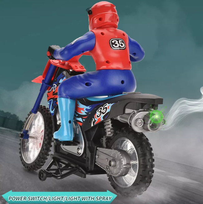 2.4GHz RC Stunt Spray Motorbike