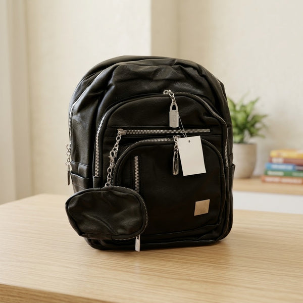 13 Inch Premium Girls Stylish Backpack - Black