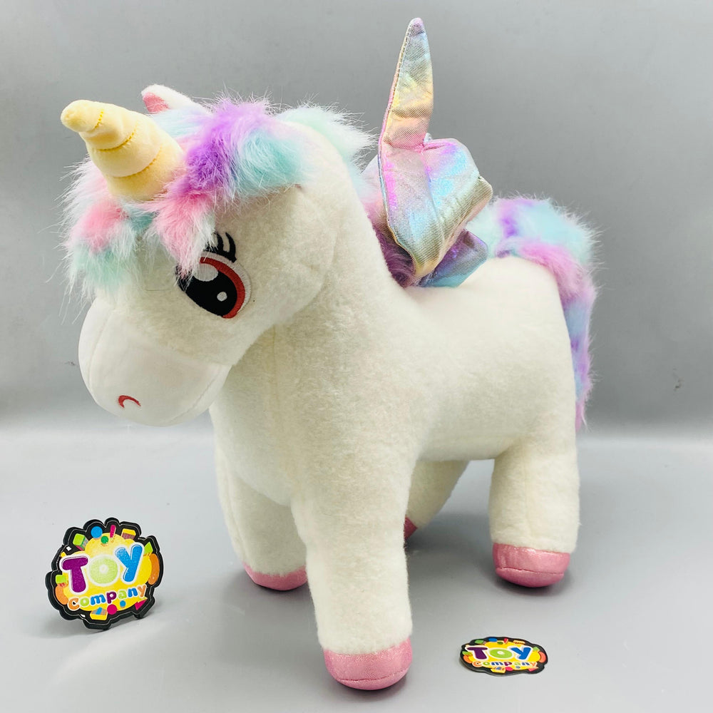 13 Inch Premium Unicorn Stuff Toy - White 