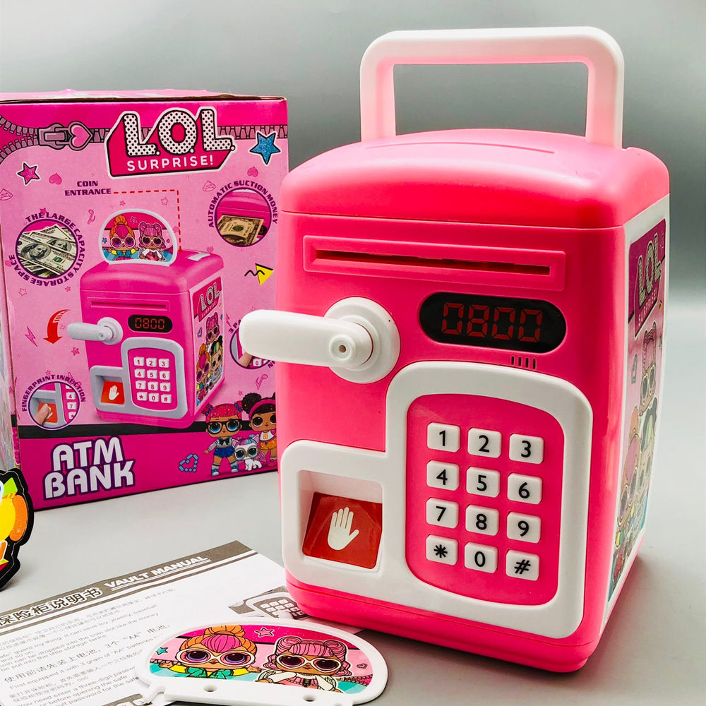 L.O.L. Fingerprint & Password Unlock Piggy Bank