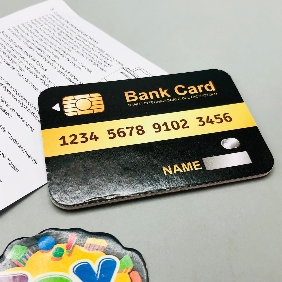 Frozen Fingerprint & Swipe Card Unlock Piggy Bank