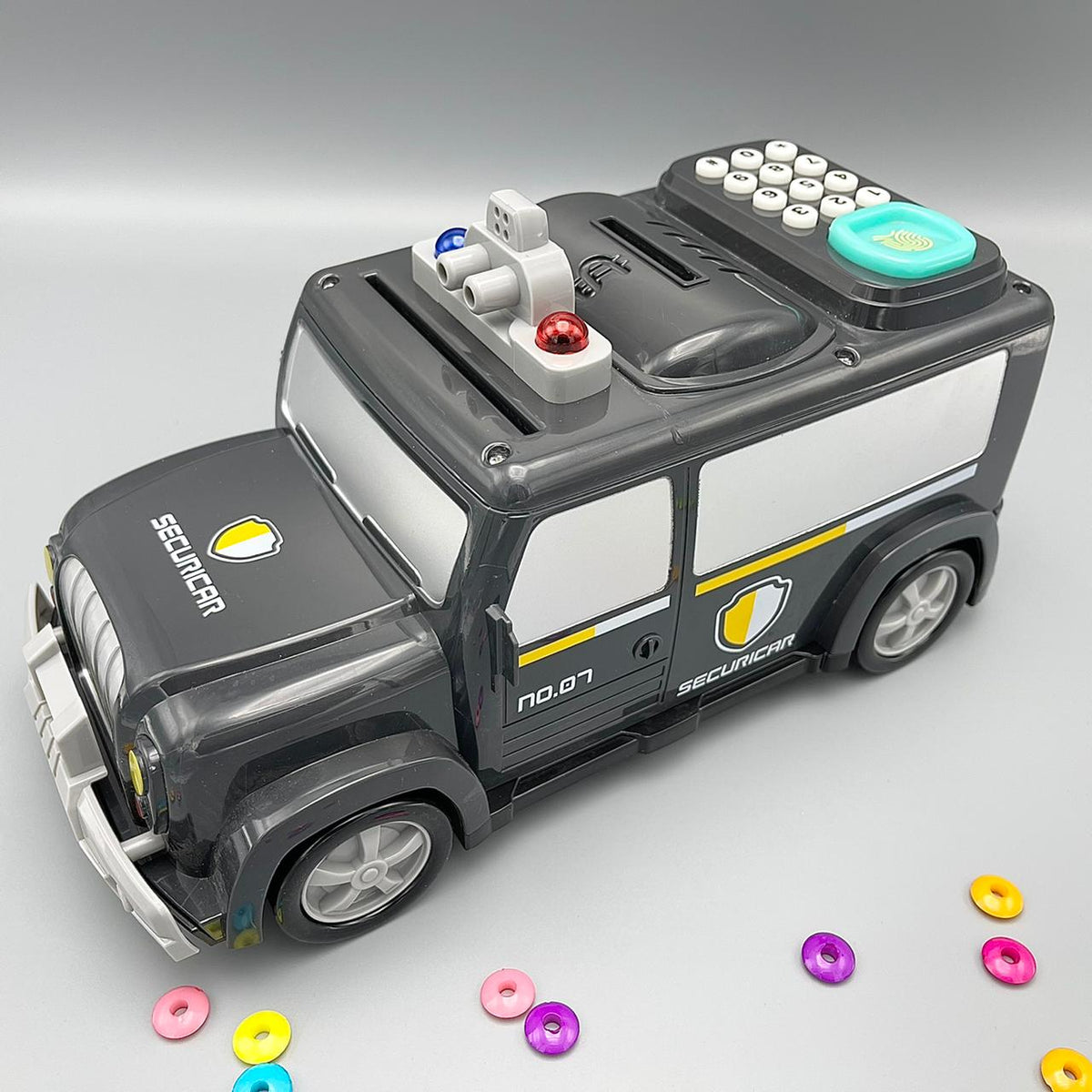 Piggy Bank Money Transporter Car with Password & Fingerprint