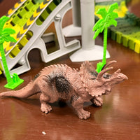 144Pcs Kids Dinosaur World Flexible Train Track Set