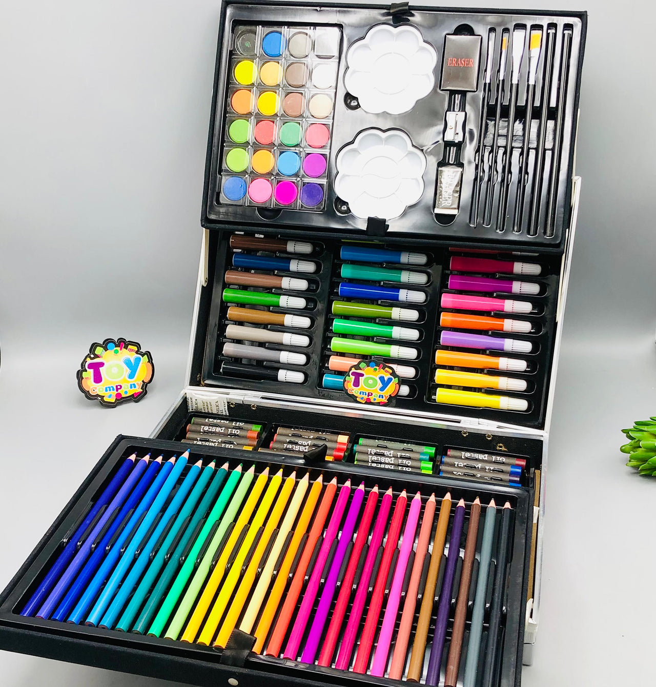 145Pcs Premium Stitch Themed Kids Painting Kit Briefcase