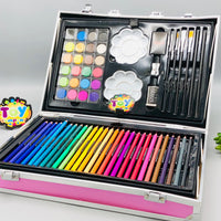 145Pcs Premium Stitch Themed Kids Painting Kit Briefcase