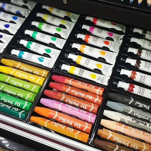 145Pcs Premium Girls Themed Kids Painting Kit Briefcase